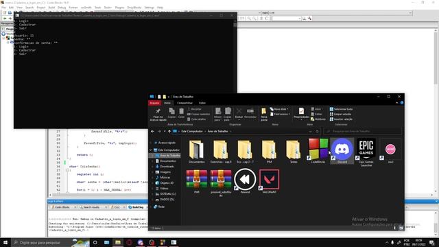 Sistema de cadastro e login em C [Salvando em arquivo txt] смотреть онлайн