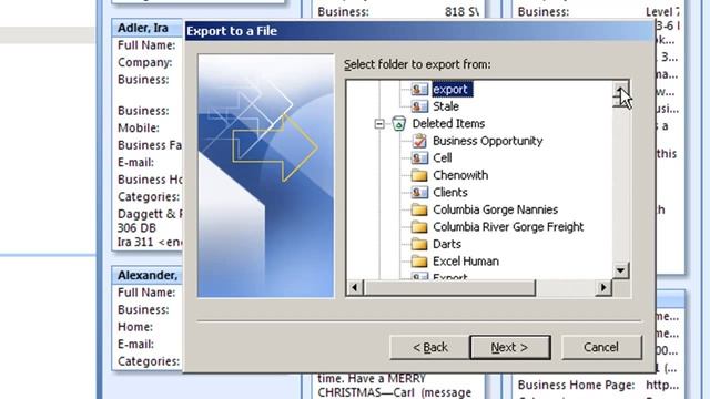 Exporting Contacts from Microsoft Outlook to an Excel spreadsheet. смотреть онлайн