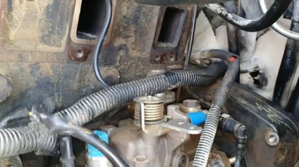 #0132 замена тнвд на JCB 3cx.