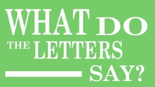 What Do The Letters Say? смотреть онлайн