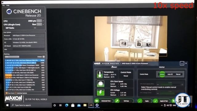CINEBENCH R20 TEST ON RYZEN 5 3500 | SINGLE & MULTICORE TEST | STOCK & OC SCORES смотреть онлайн