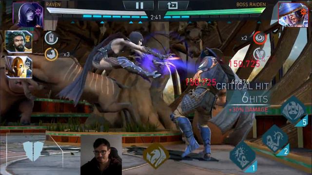 Machine Gun KOAM + Raven Deal Insane Damage Injustice 2 Mobile смотреть онлайн