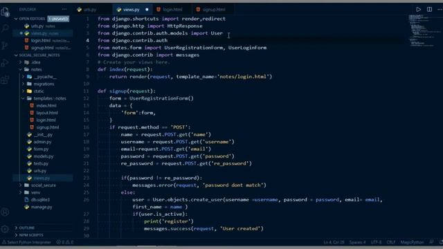 #11. Django login Authentication | Django Ajax Tutorial In Hindi смотреть онлайн