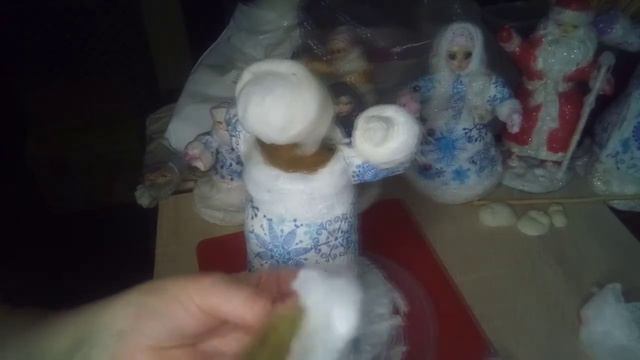 ПРОДОЛЖЕНИЕ.Делаем шапку,бороду и т.д.Д.Морозу.№3 смотреть онлайн