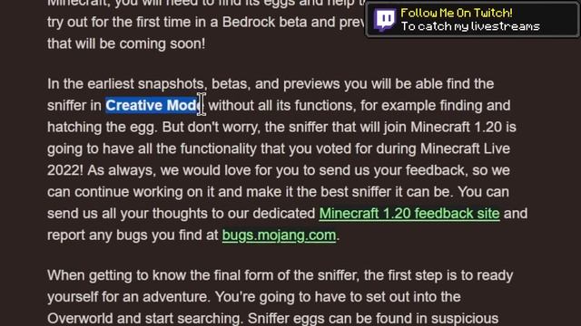 Minecraft 1.20 THE SNIFFER - Unique Decorative Plants! смотреть онлайн