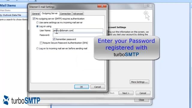 How to configure Outlook with turbo SMTP service provider смотреть онлайн