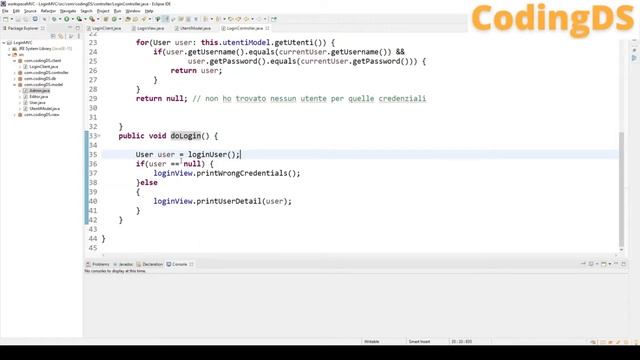 Login - Applicazione del pattern MVC in Java смотреть онлайн