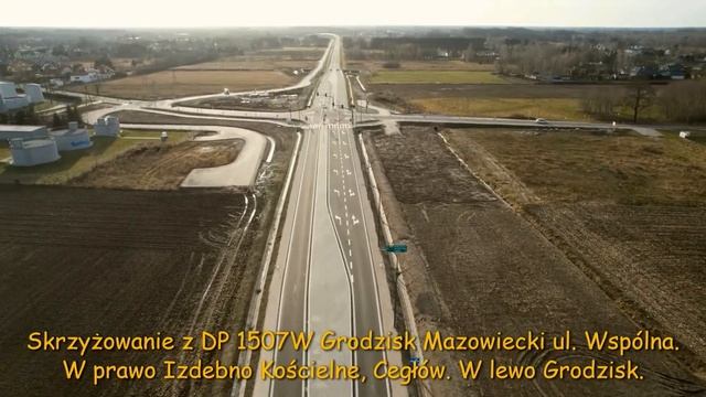 DW 579 Cała Zachodnia Obwodnica Grodziska Mazowieckiego. Dron. смотреть онлайн