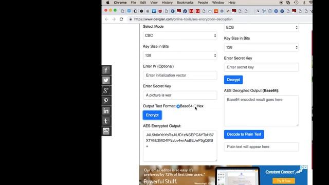 AES-128 Encryption Demonstration смотреть онлайн