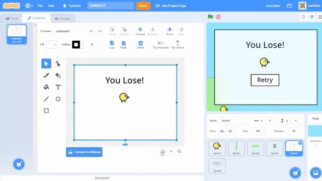Scratch Tutorial for Beginners - Make a Flappy Bird Game смотреть онлайн