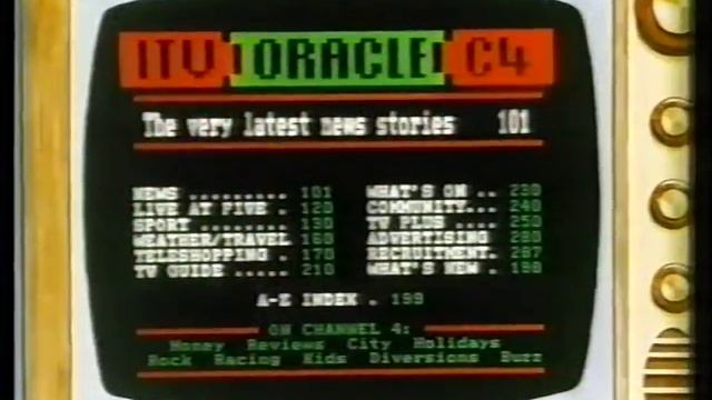 Teletext Oracle 1990 Commercial смотреть онлайн