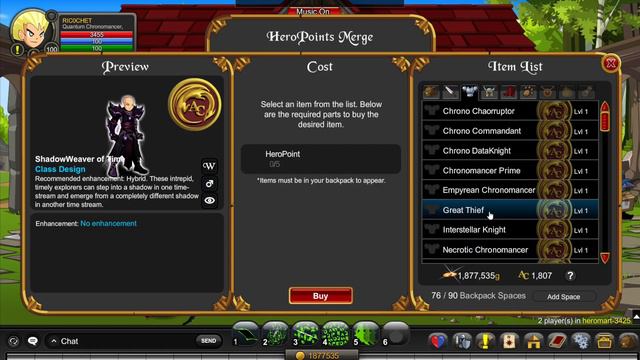 AQW NEW CALENDAR CLASS IN /HEROMART - QUANTUM CHRONOMANCER - OP SUPPORT смотреть онлайн