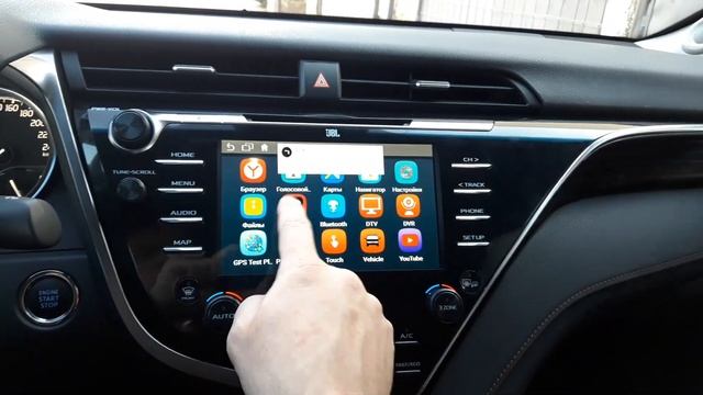 Toyota Camry V70 + обновленный Android + видеорегистратор в штатное место