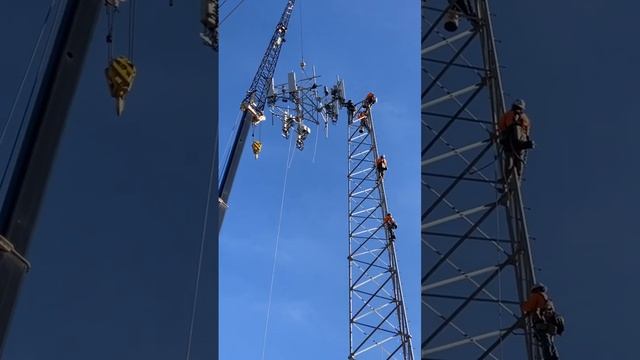 Установка вышки сотовой связи смотреть онлайн