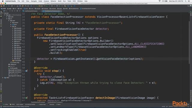 Machine Learning Android App development ML Kit: Implement Face Detection Device | packtpub.com смотреть онлайн