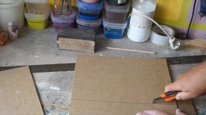 Как нарезать ДВП для картин.