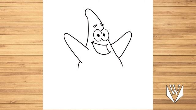 Как нарисовать Патрик Стар, шаг за шагом, Easy Draw | Скачать бесплатно раскраски смотреть онлайн