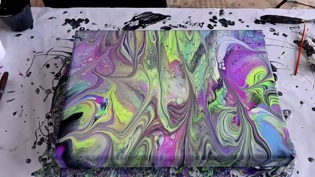 Fail to Success: Fluorescent Explosion ~ Fluid Art Acrylic Pour Painting смотреть онлайн