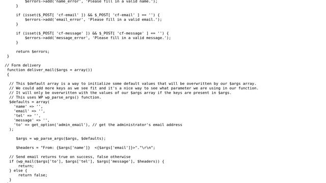Wordpress: PHP contact form returns warning in text widget смотреть онлайн