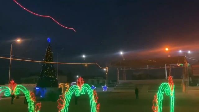 В Шардаре зажгли главную новогоднюю елку района смотреть онлайн