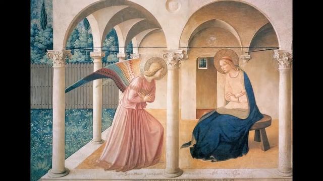 Фра Анджелико, "Благовещение", Прадо смотреть онлайн