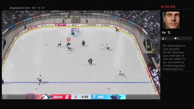 NHL 20 PS4 Saison DEL Adler Mannheim gg Ingolstadt #6 смотреть онлайн