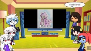 реакция персонажей андертейл на Сансов из разных АУ, и их меголованию