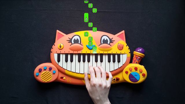 GODZILLA'S THEME - CAT PIANO tutorial смотреть онлайн