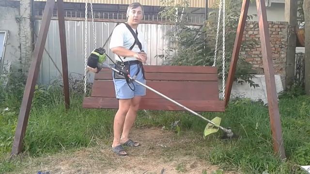 Балансировка мотокосы. Почему тяжело косить и болят плечи, руки, спина? смотреть онлайн