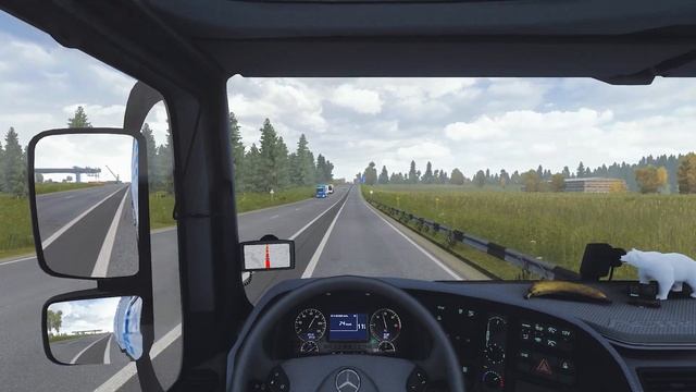? 4K [POV] MERCEDES BENZ ACTROS MP3 PRIME LOGISTICS - PROMODS 2.60 AND RUSMAP Klin to Kolpino. (22T смотреть онлайн