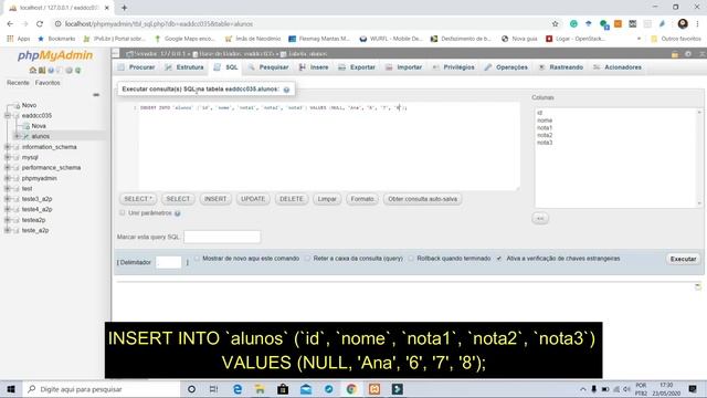 Comandos SQL x PHPMyAdmin смотреть онлайн