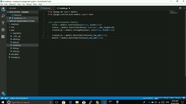 6 | Adding Question Model in poll app | Django | by Hardik Patel смотреть онлайн