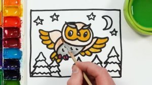 Рисуем фломастерами. Простой милый рисунок. Рисование для детей