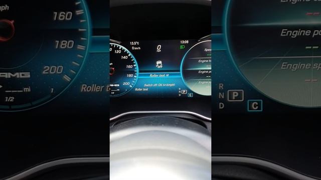 W205 c63 new screen and wheel dyno mode смотреть онлайн