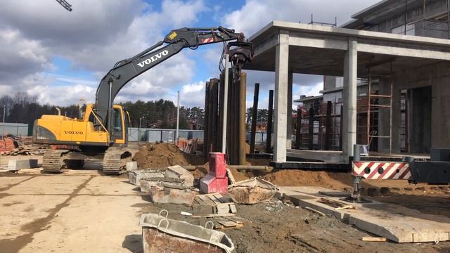 Ромашково Рублевка. Извлечение шпунта. смотреть онлайн