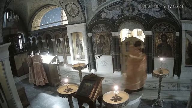 17.05.2020 Прямая трансляция. Вечерня, утреня и молебен смотреть онлайн
