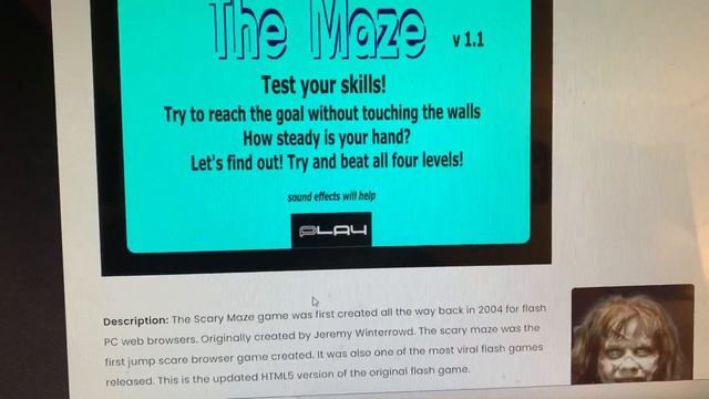The original Scary Maze Game classic!!! смотреть онлайн