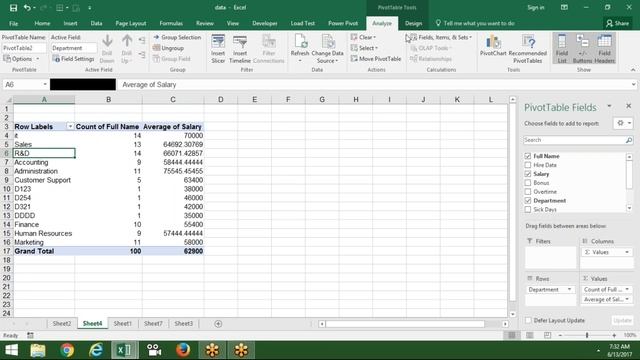 Pivot Table in Excel 2016 - Advanced Excel Training Center смотреть онлайн