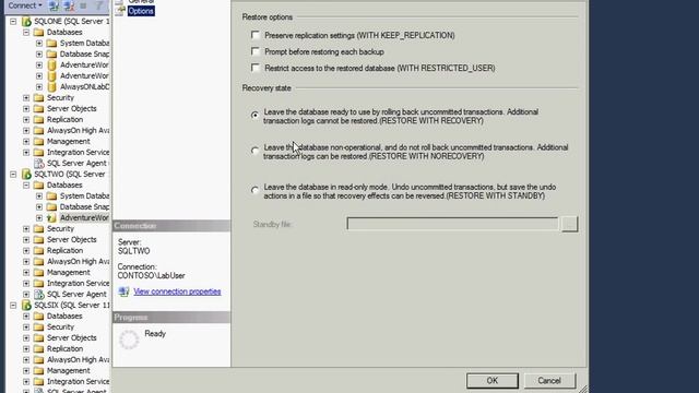 MS SQL Server 2012 Database Mirroring смотреть онлайн