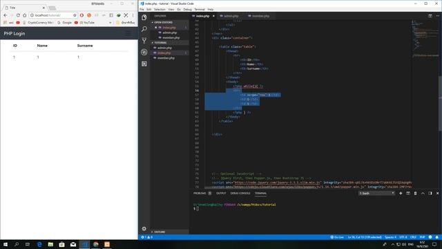 PHP Mysqli Query Database ดึงข้อมูลจากฐานข้อมูล смотреть онлайн
