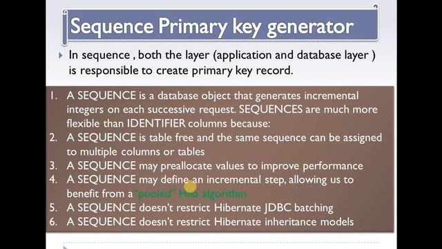 Hibernate in hindi 10(5-1)(Auto generation primary key in hibernate (sequence) ) by alok javatpoint смотреть онлайн