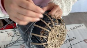 Мастер-класс плетение из полиротанга "Ваза"