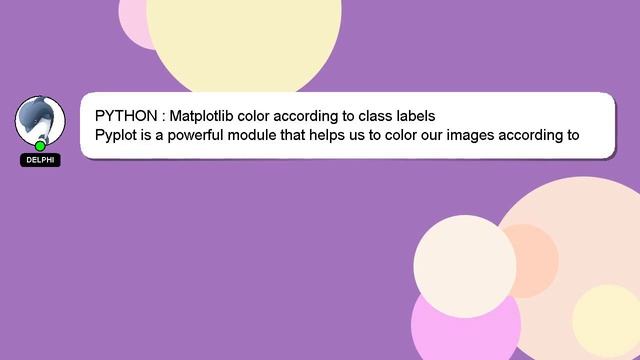 PYTHON : Matplotlib color according to class labels смотреть онлайн
