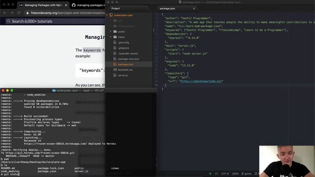Add Keywords to Your package.json - Managing Packages with Npm - Free Code Camp смотреть онлайн
