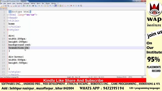 css3 transitions property part 1 смотреть онлайн
