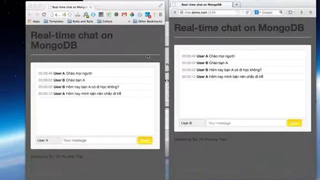 MongoDB Chat PHP смотреть онлайн