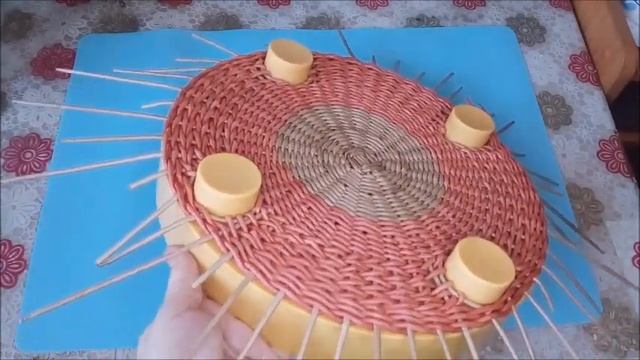 Оплетаю поднос из Фикс прайса / краткий обзор смотреть онлайн