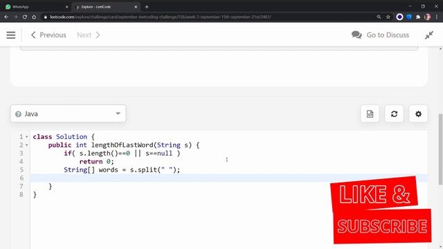 LeetCode Length of Last Word 2020 September challenge #15 - JAVA смотреть онлайн