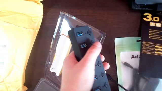 USB HUB 3.0 7 Ports с Aliexpress, 5 Gb/s смотреть онлайн