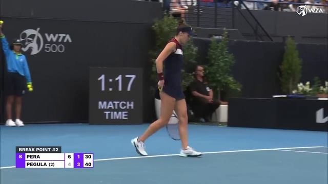 Jessica Pegula vs. Bernarda Pera | 2024 Adelaide Round of 16 | WTA Match Highlights смотреть онлайн